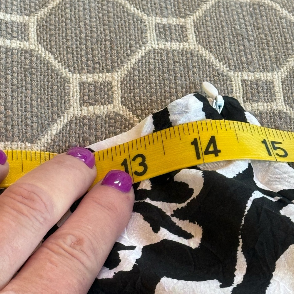 Ralph Lauren Black and White Fit and Flare Mini Skirt - Picture 8 of 10